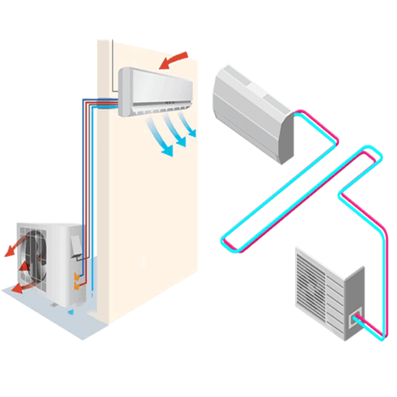 توصيل مواسير التكييف